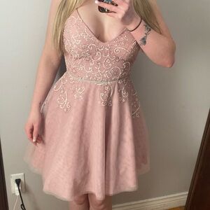 Pink formal dress